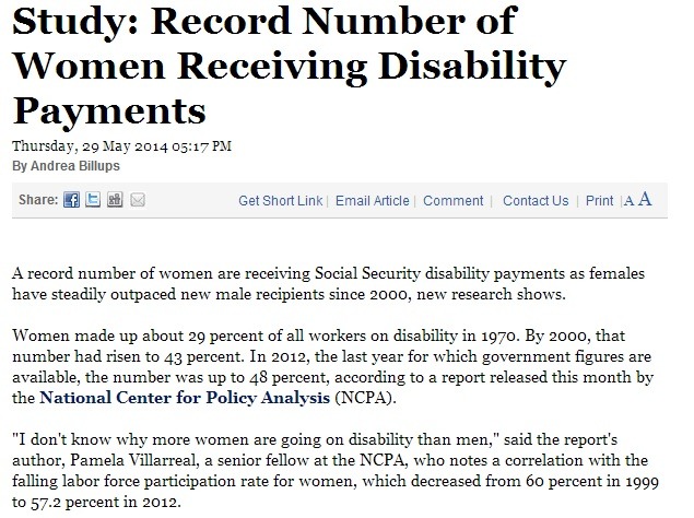 More Women Are Seeking Eligibility For Social Security Disability