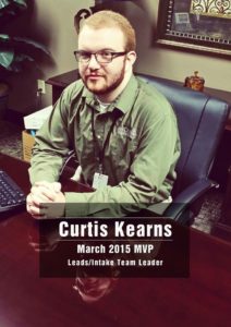 March 2015 MVP Curtis Kearns