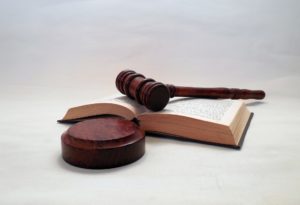Gavel on top of a book