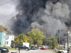 IEI Plastics Plant Fire: chemical fire at old Ames plant in Parkersburg, West Virginia